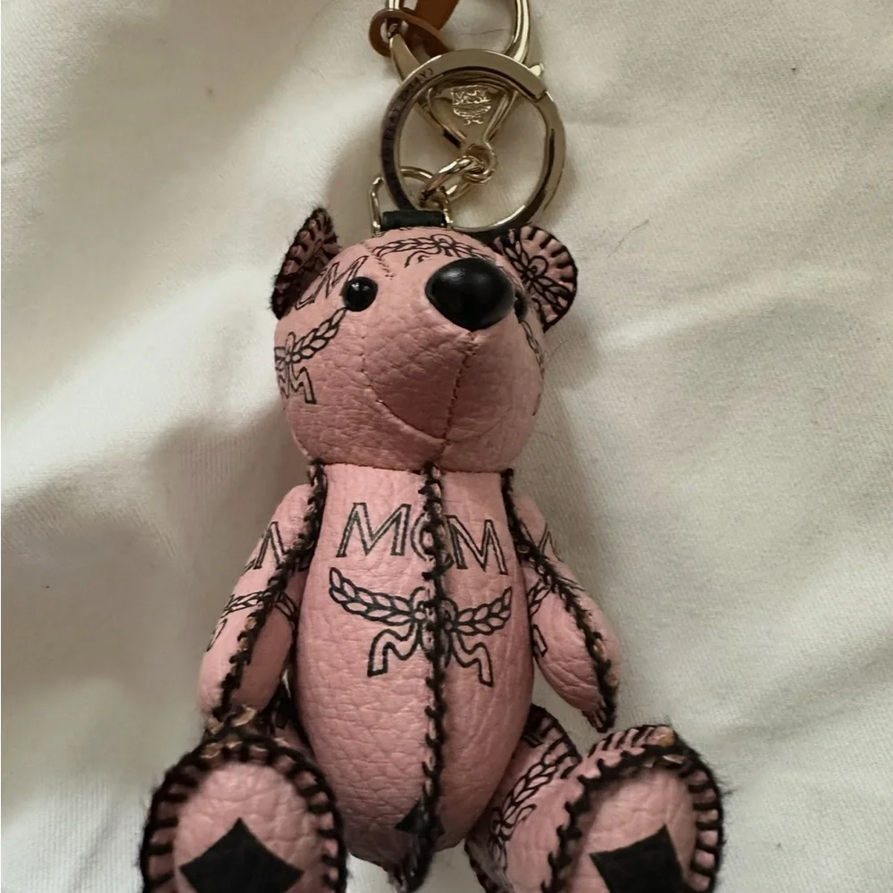 MCM Blush Teddy Bear Charm - Picture 2 of 9